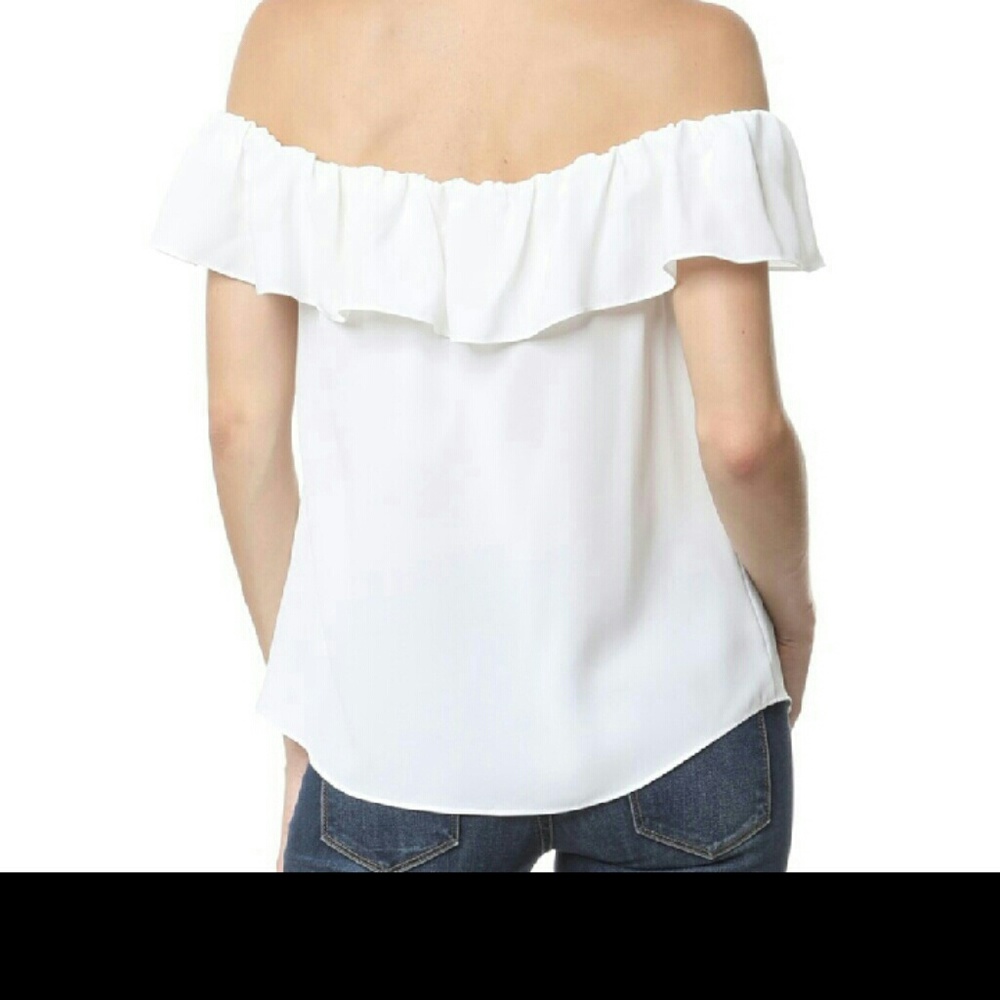 Off Shoulder Ruffle Detail Blouse - Picture 2 of 3